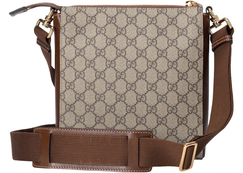 GUCCI Gucci Interlocking G Messenger Bag GG Supreme Canvas Beige/Ebony outlook