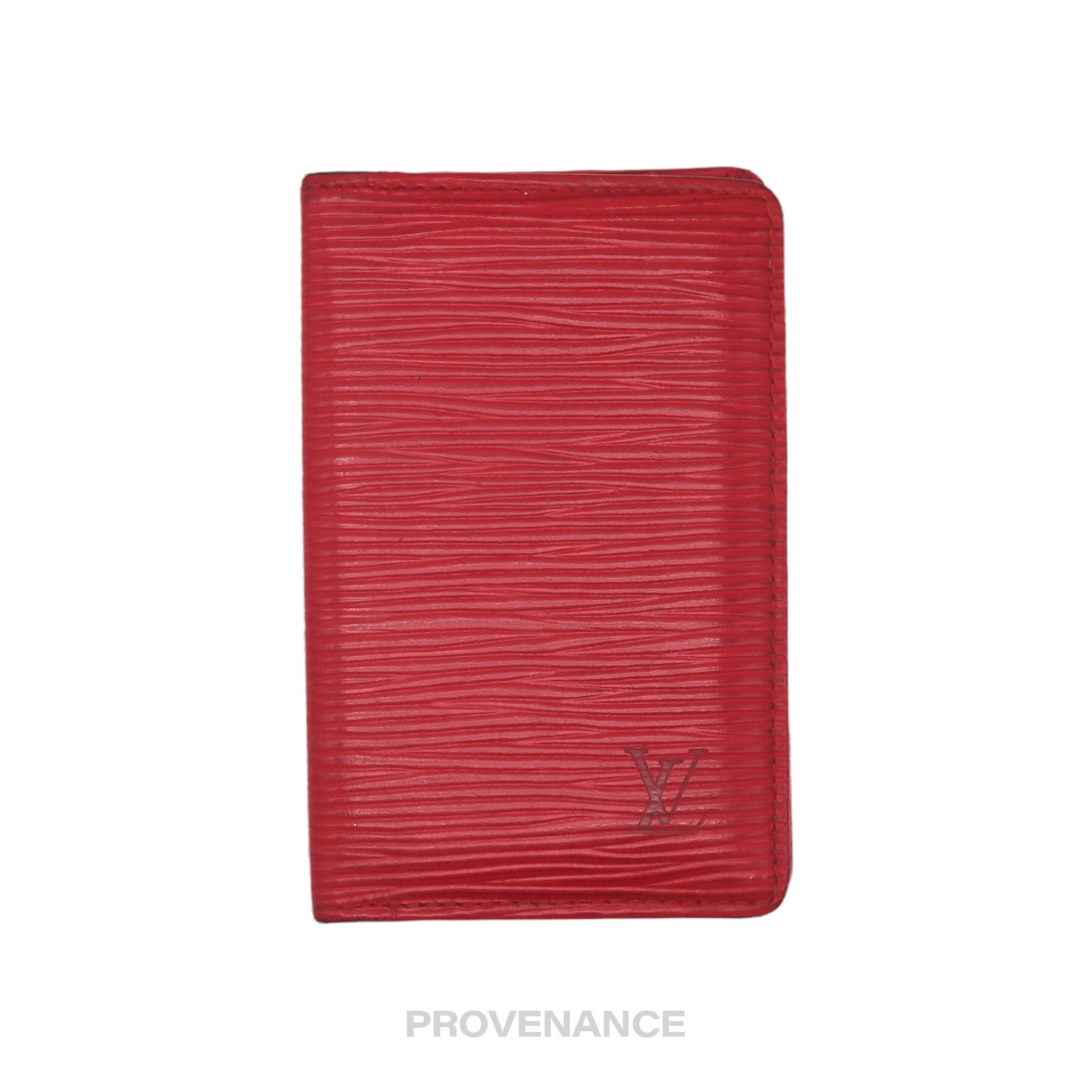 Louis Vuitton Pocket Organizer Wallet - Red Epi Leather - 2