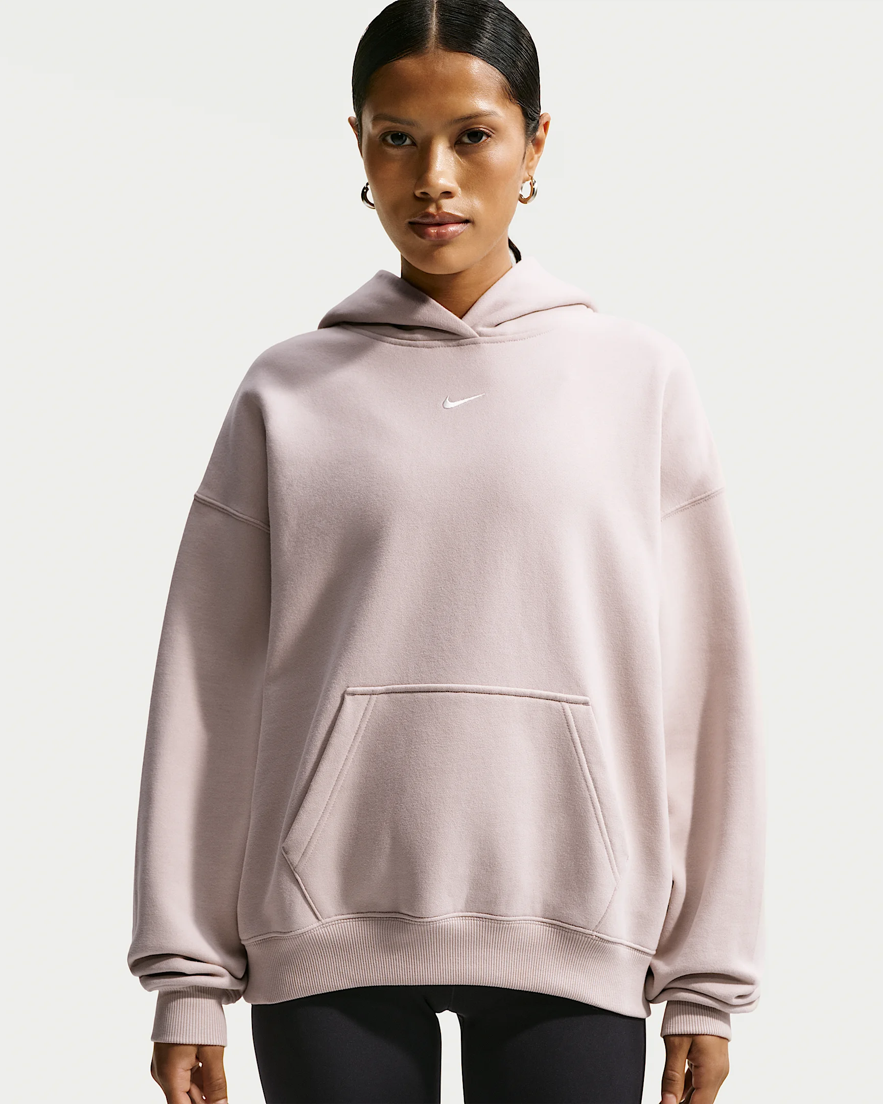 Nike Studio Fleece Medium Weight Women's Oversized Pullover Hoodie - 1