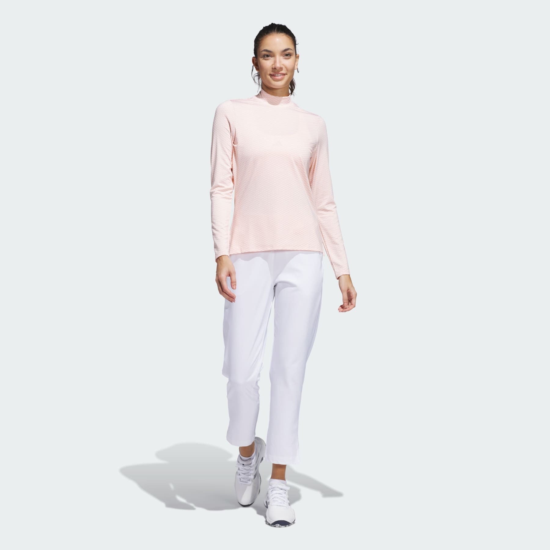 Beyond Two-Tone Mesh Mock Shirt - 5