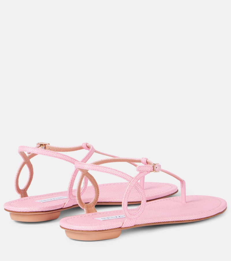 거의 Bare raffia 효과 샌들 2