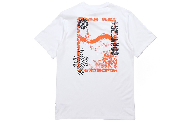 Converse Men's Converse Printing Short Sleeve White 10019896-102 outlook