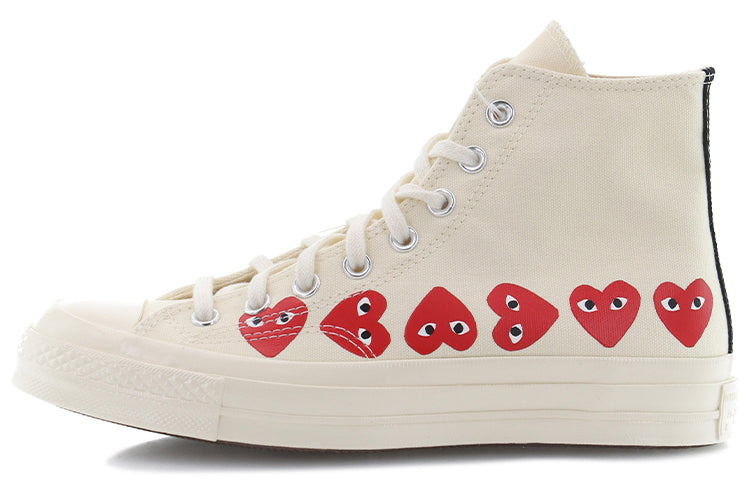 Converse x COMME des GARCONS PLAY Chuck 70 Hi Top 'Multi Heart' 162972C - 2