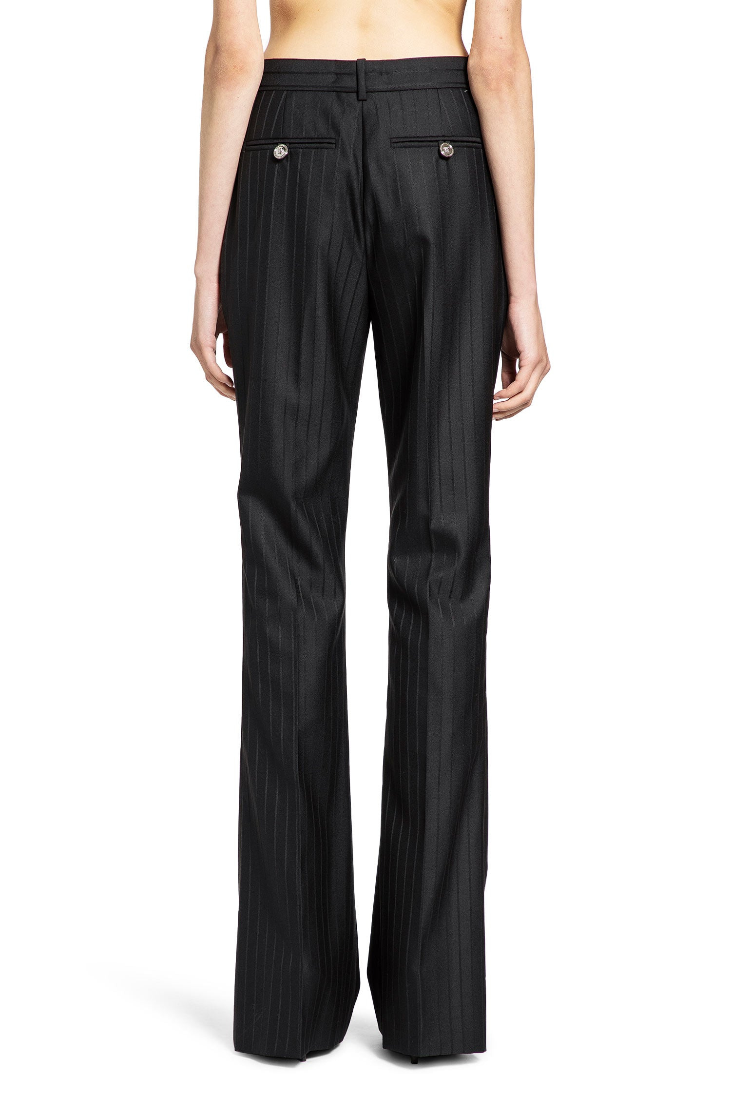 Wool Pinstripe Dv Trousers - 3