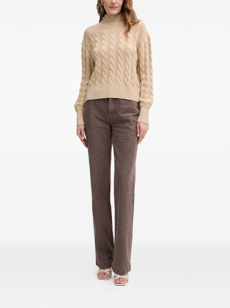 GUESS USA cable knit sweater outlook