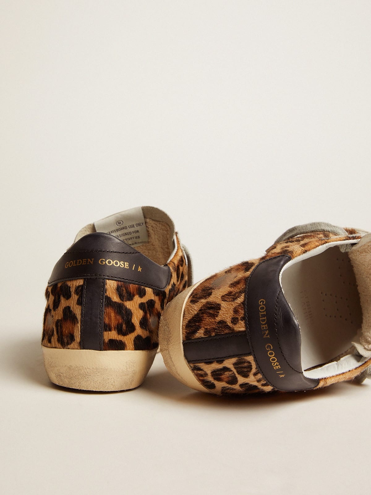 Super-Star sneakers in leopard print flocked leather - 5