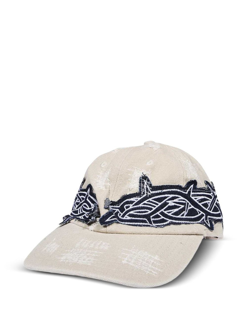 distressed-effect baseball cap 1