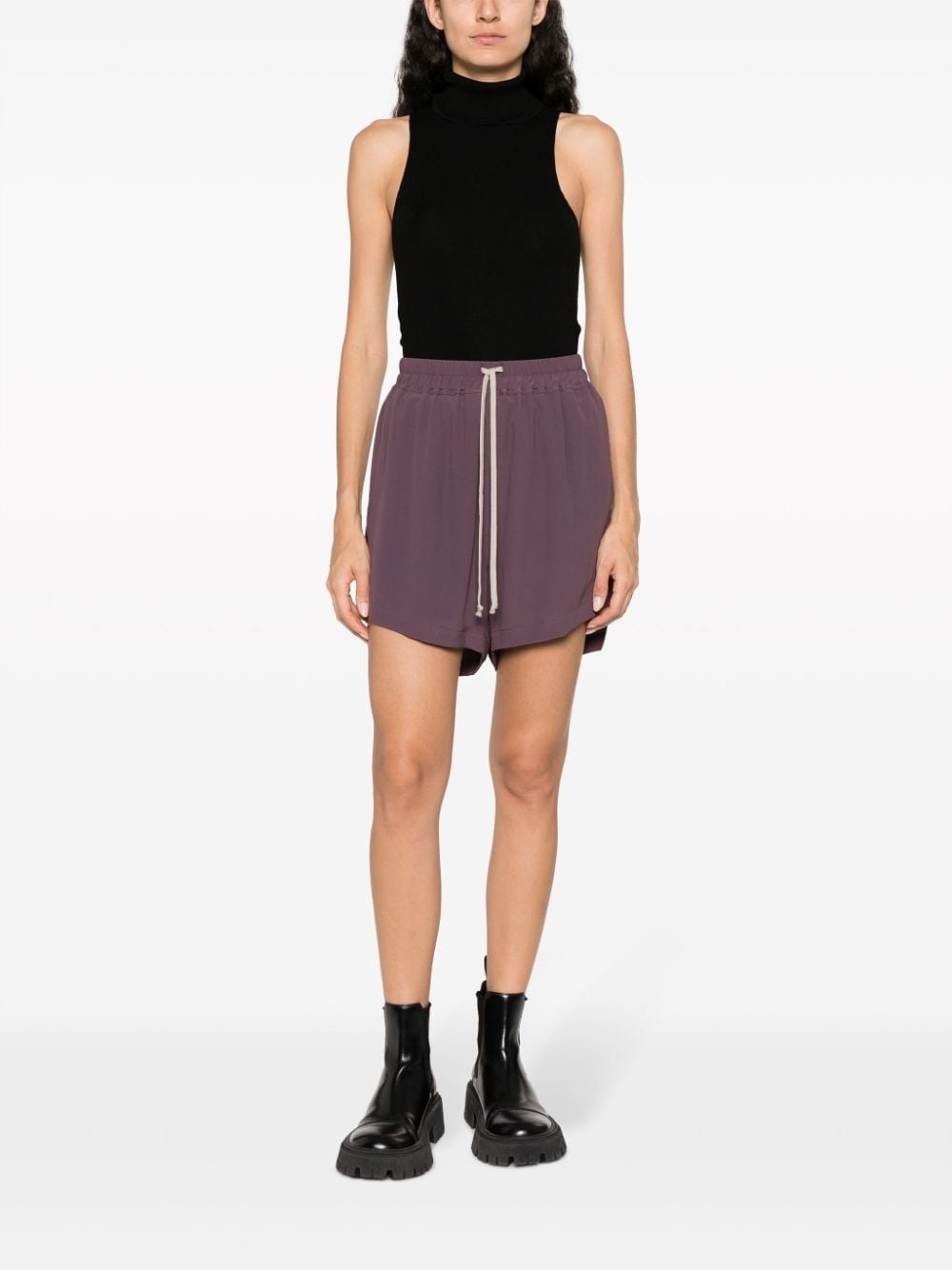 contrasting-drawstring boxer shorts - 3