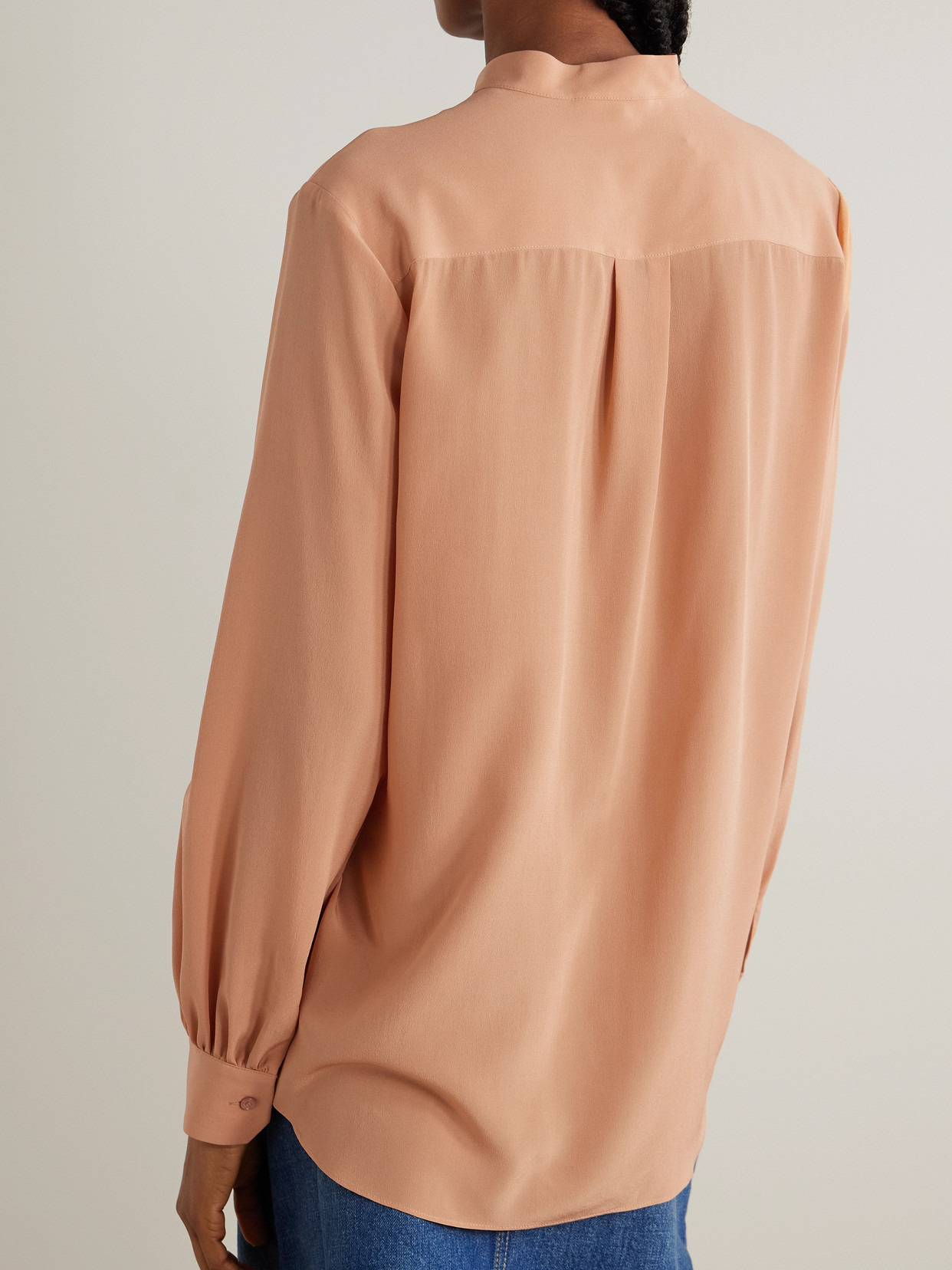 Silk-crepe Blouse - 3