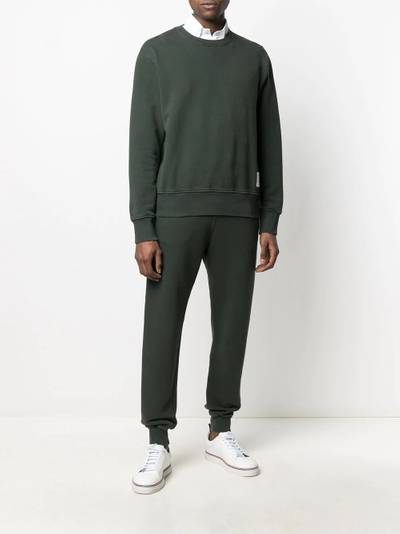 Thom Browne logo-patch cotton sweatshirt outlook