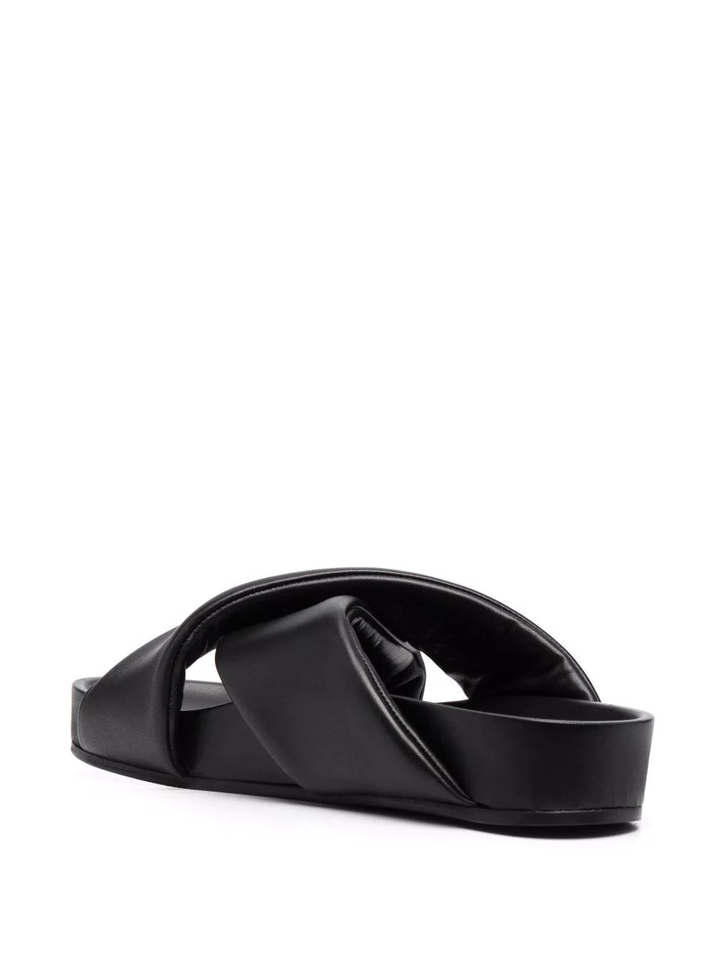 cross-strap leather sandals - 3