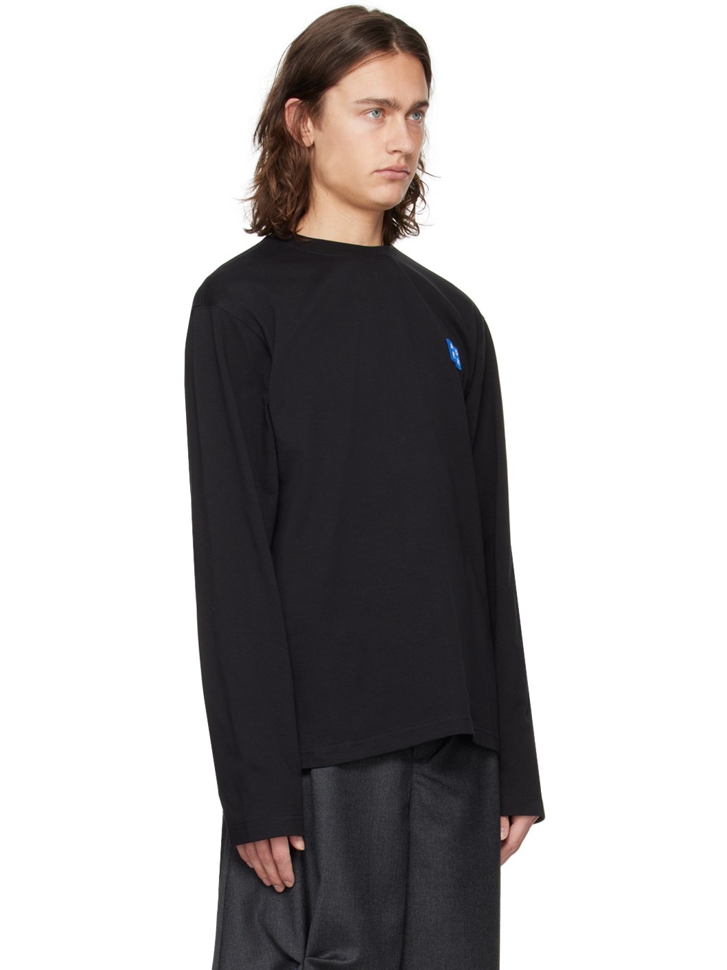 Black Patch Long Sleeve T-Shirt - 2