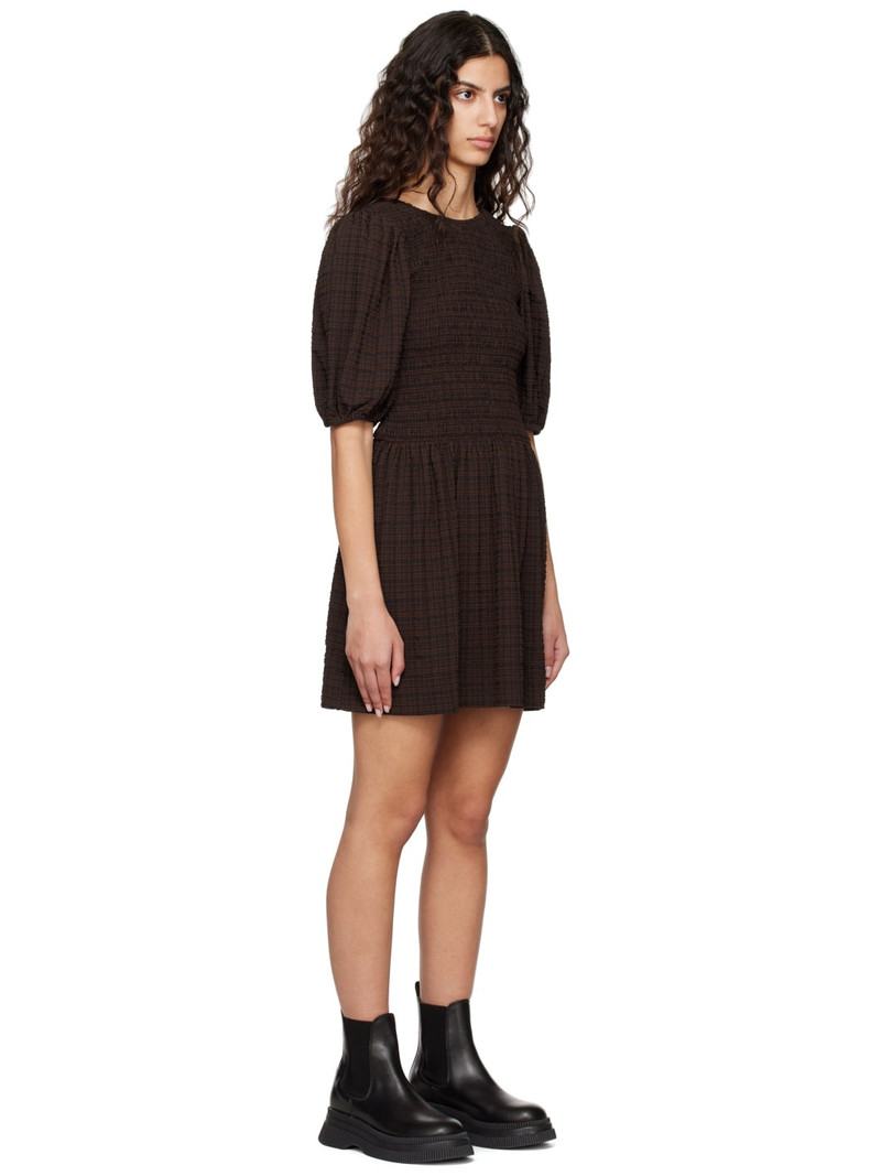 Brown Smock Minidress 2