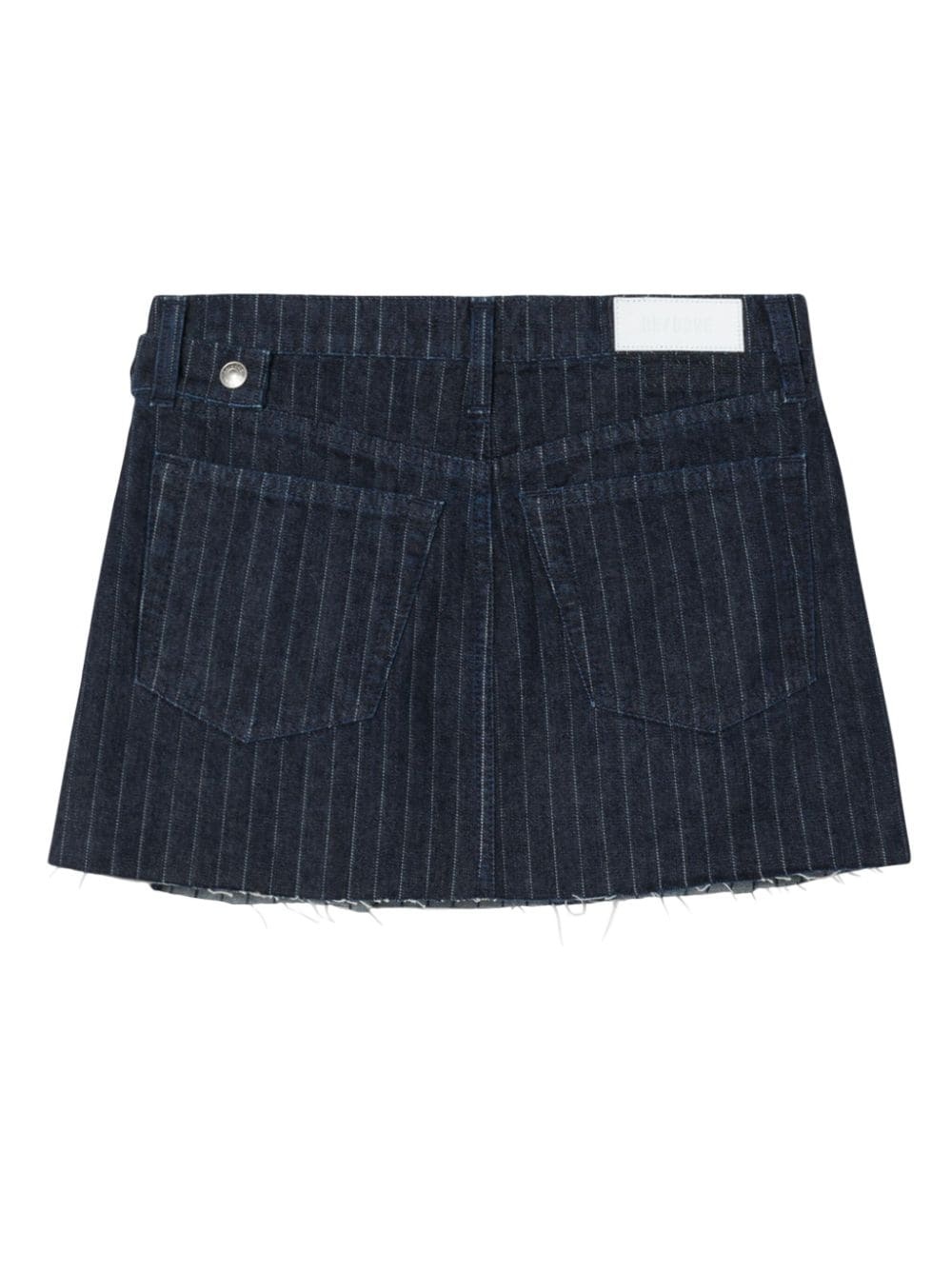 pinstripe wrap mini skirt - 5