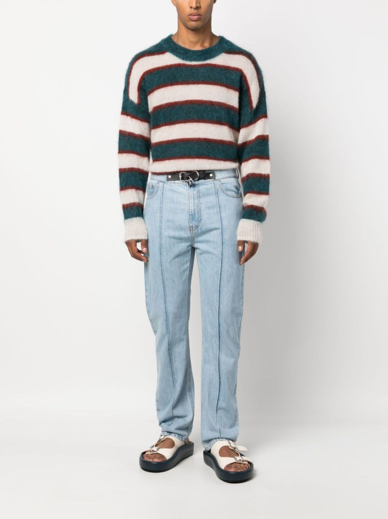 JW Anderson padlock-detail straight-leg jeans outlook