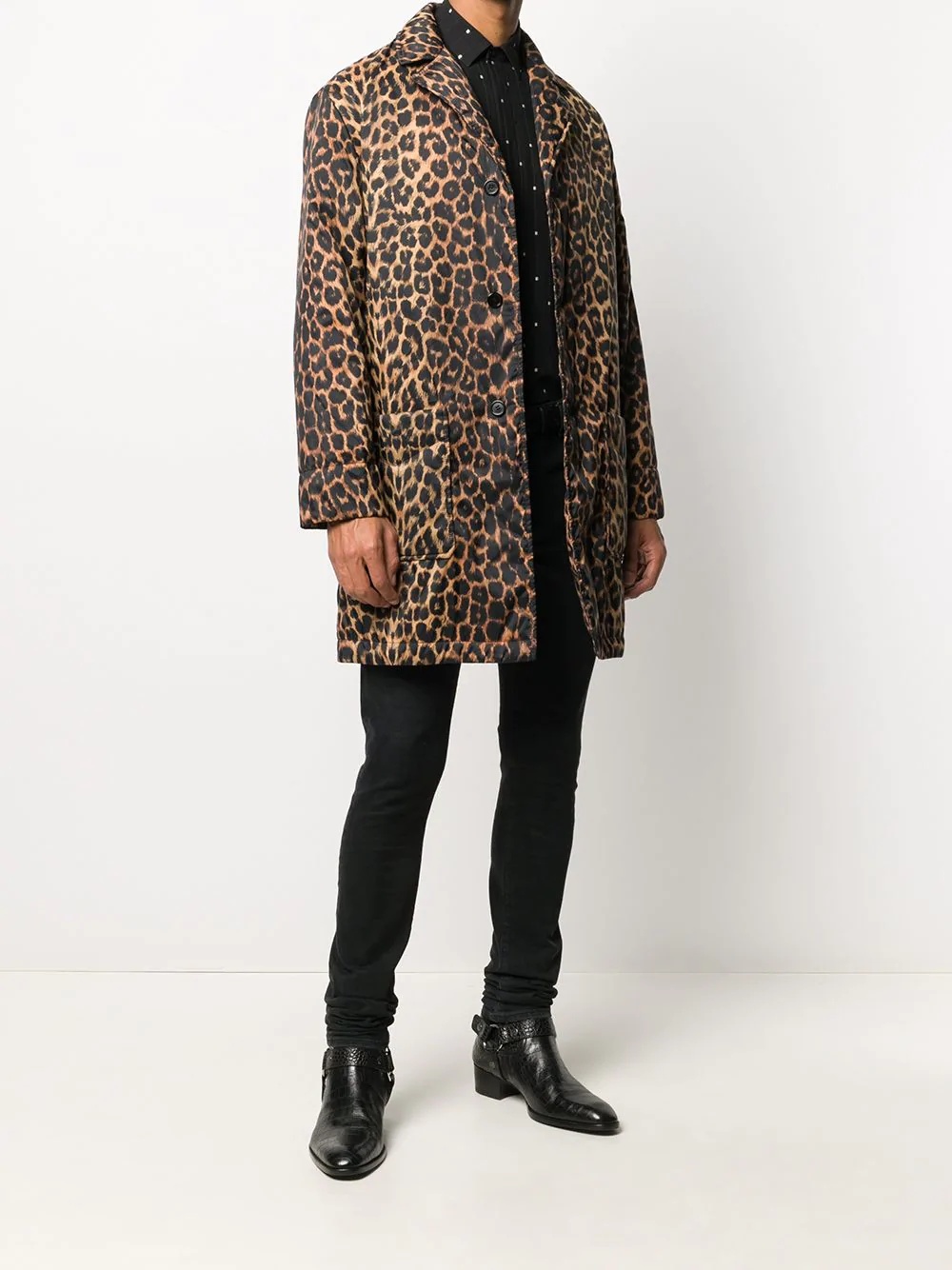 leopard print coat - 2