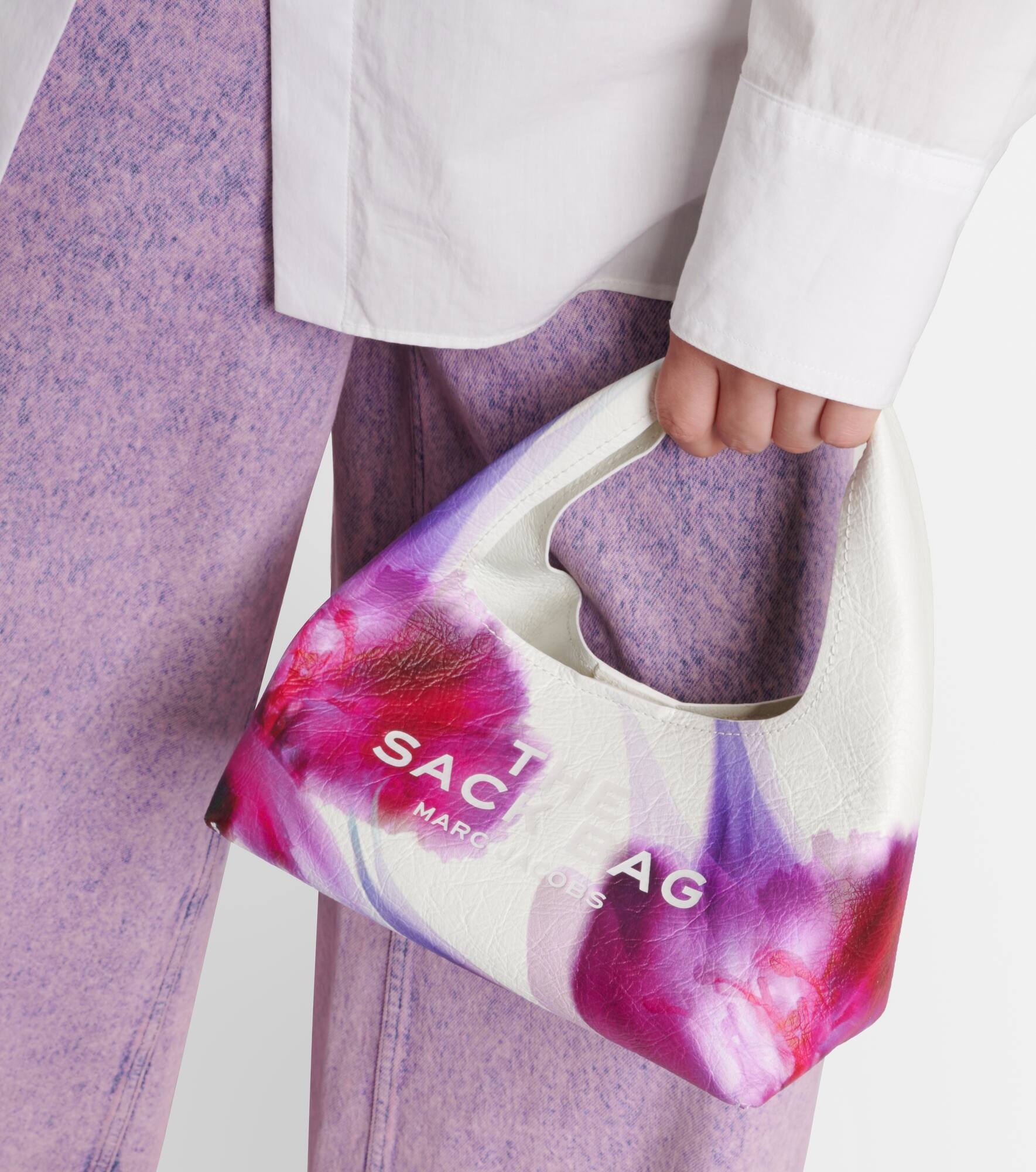 The Sack Future Floral Mini leather tote bag - 2