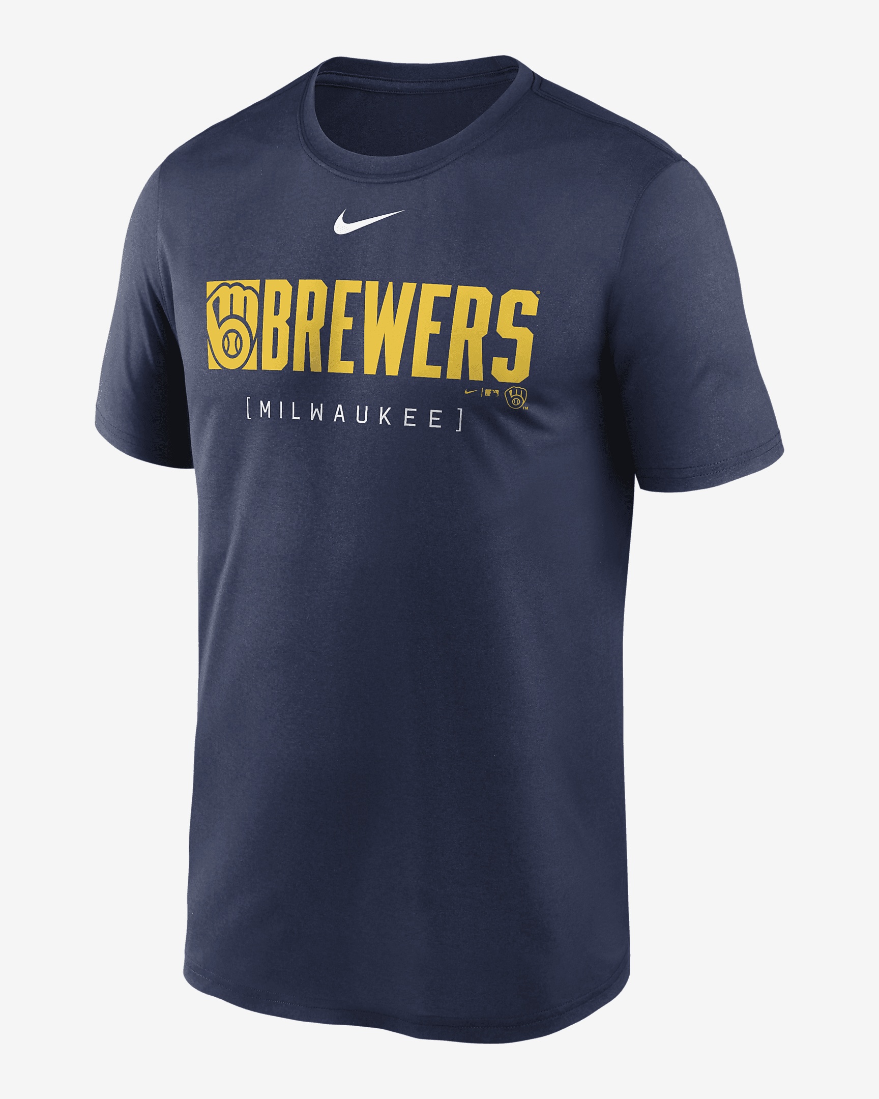 Milwaukee Brewers Knockout Legend Nike Men's Dri-FIT MLB T-Shirt - 1