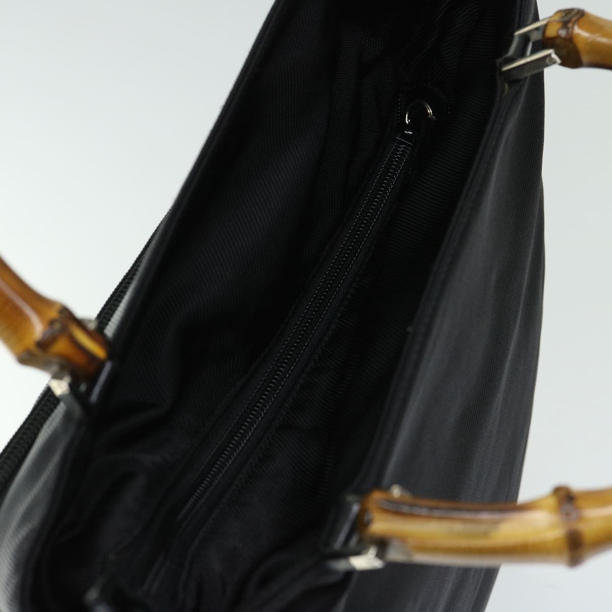 GUCCI Bamboo Hand Bag Nylon Black 002 3754 002 3754 - 6