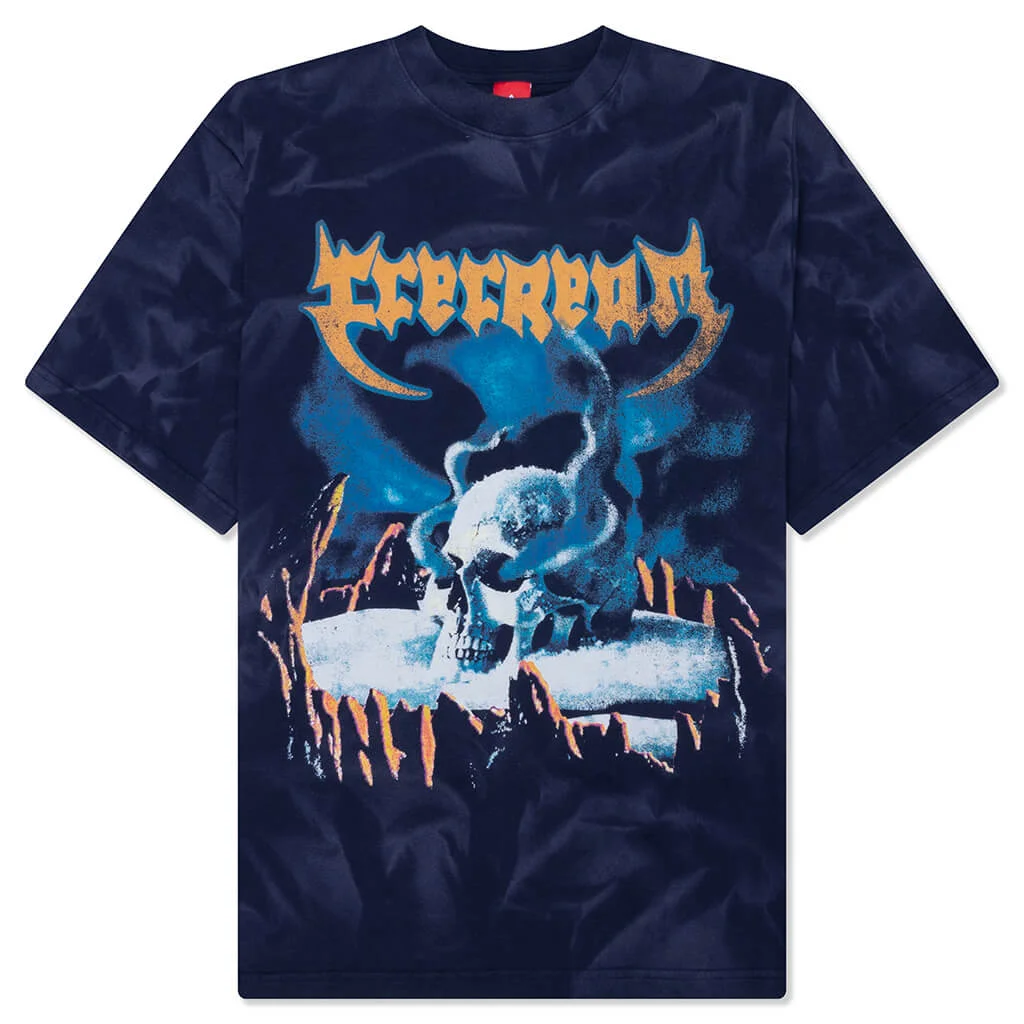 STONE COLD (OVERSIZE) S/S KNIT - BLACK IRIS - 1