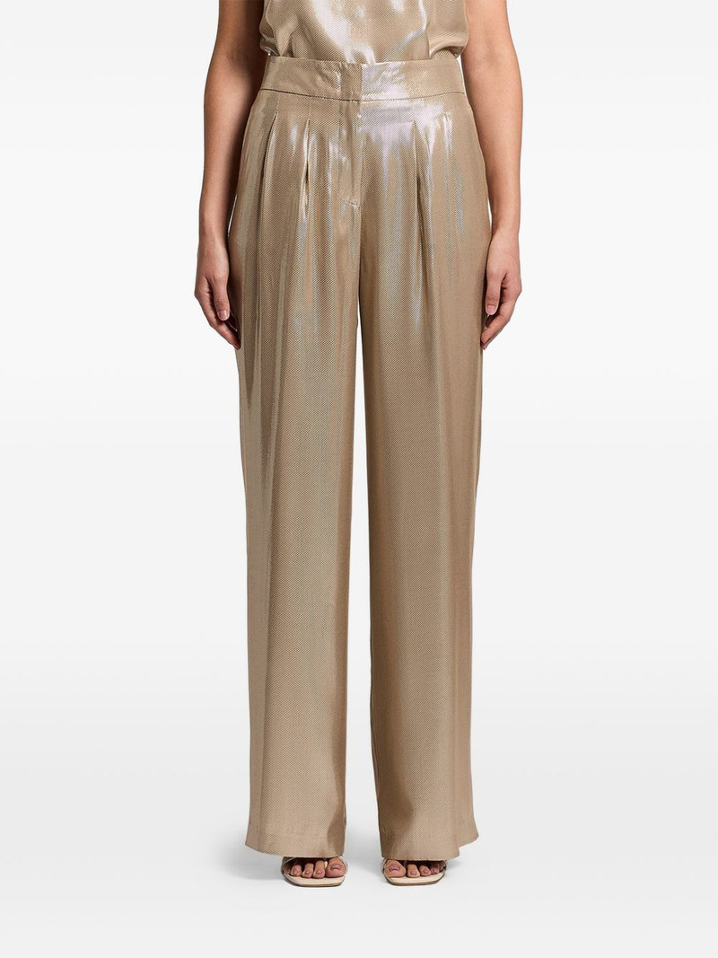 lamé twill trousers 1