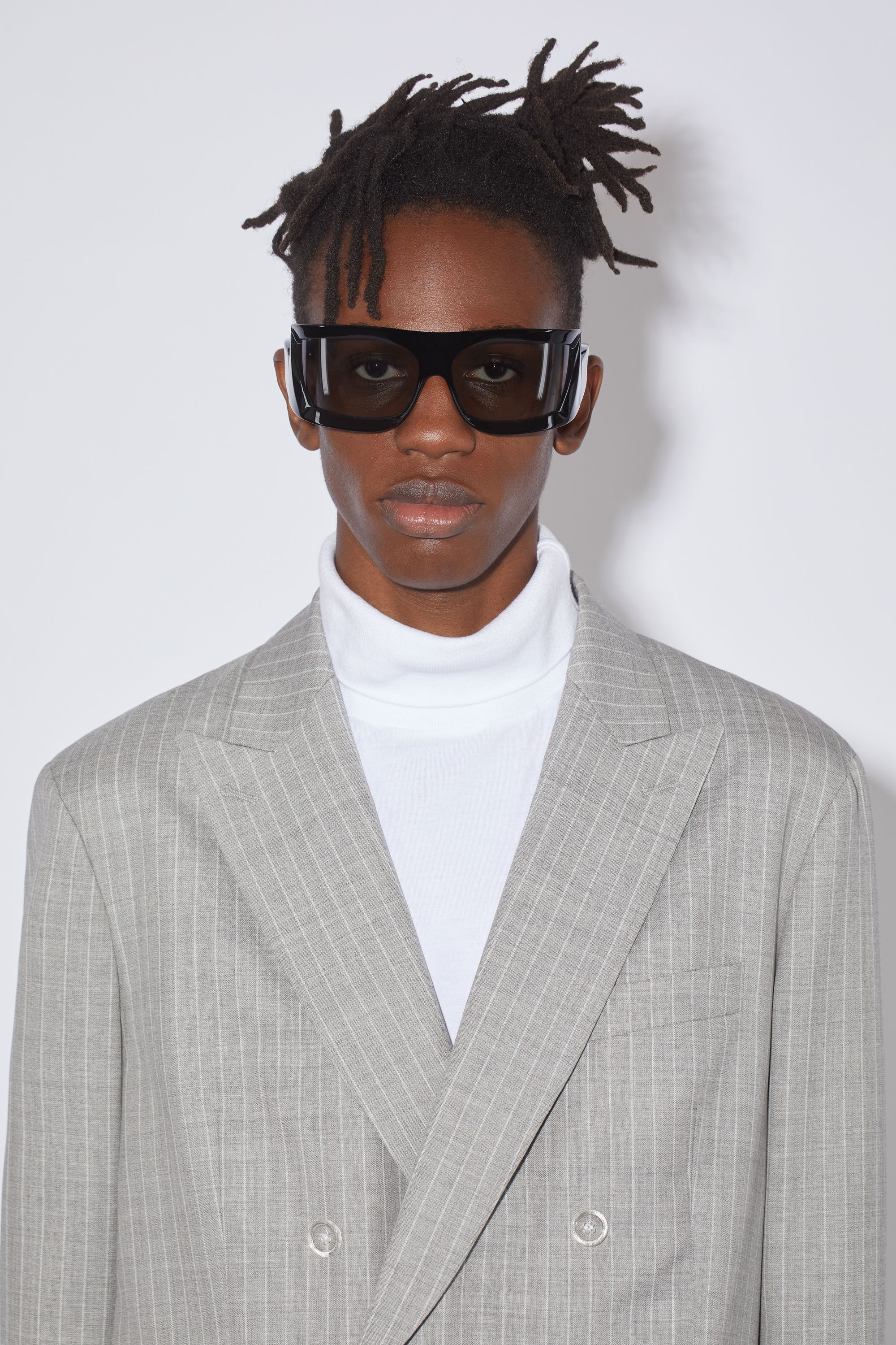Double-breasted suit jacket - Pearl grey - 6