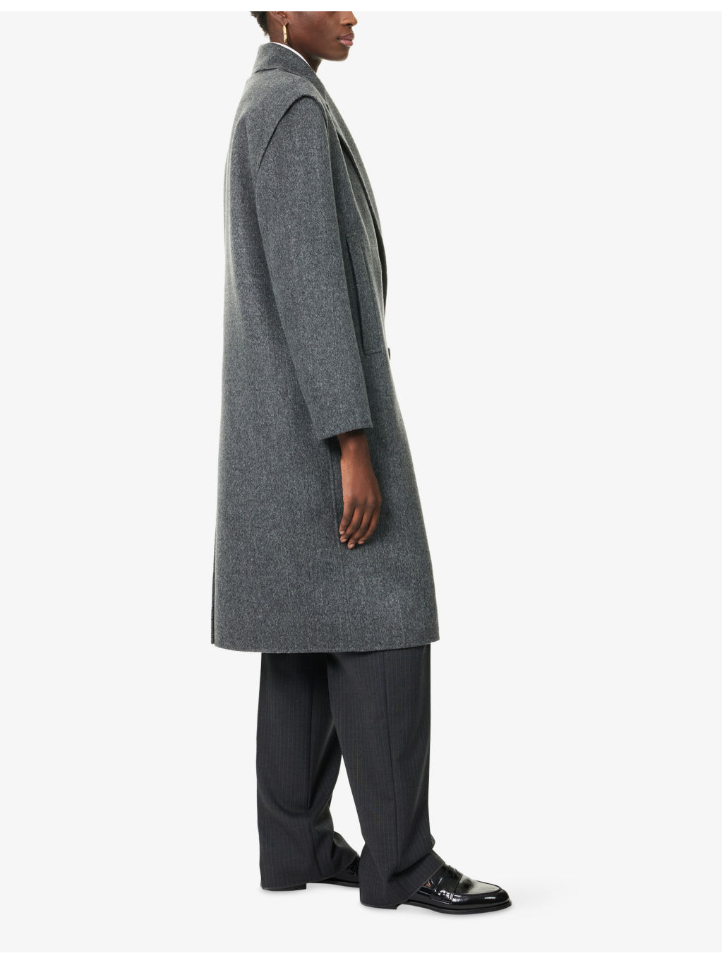 Reversible Notch-Lapel Wool Coat - 3