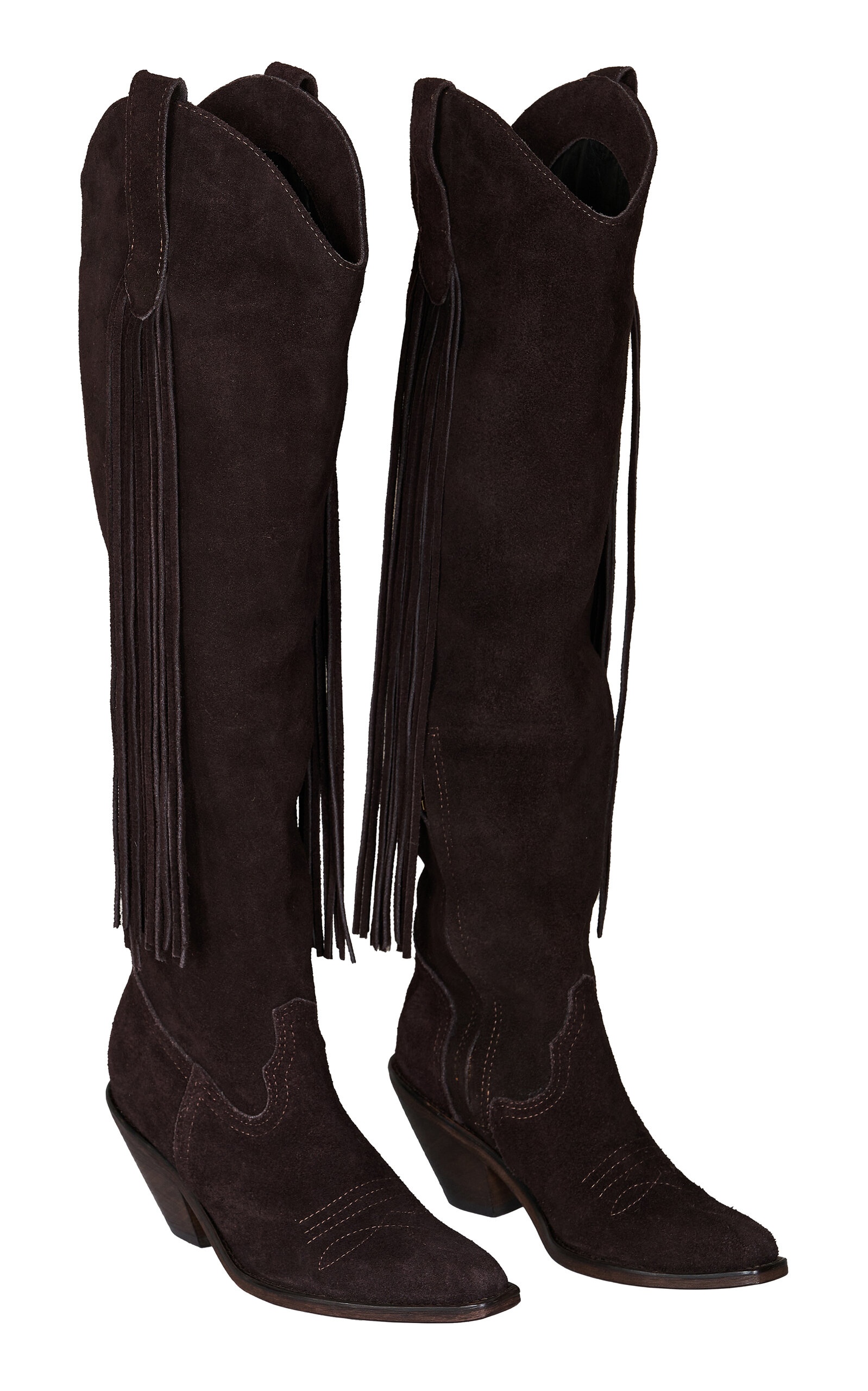 Montrose Slouchy Leather Knee Boots brown - 2