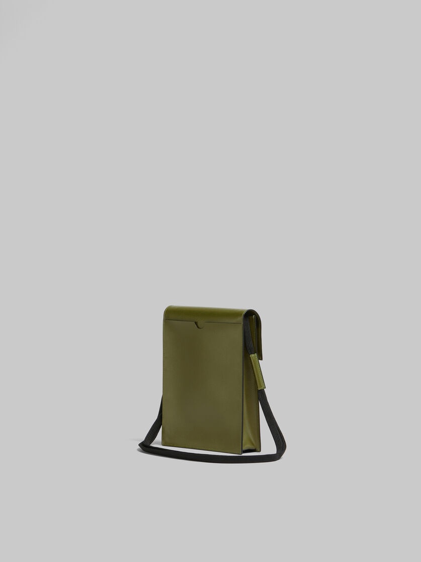 GREEN POUCH WITH SHOELACE STRAP - 3