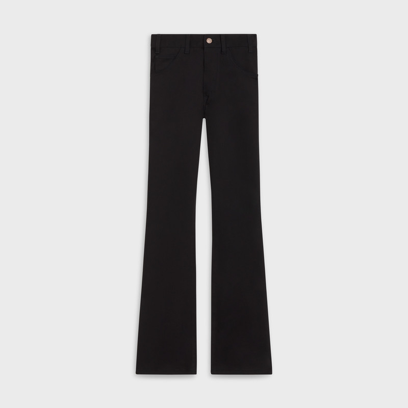 DYLAN FLARED JEANS IN PURE BLACK DENIM 1