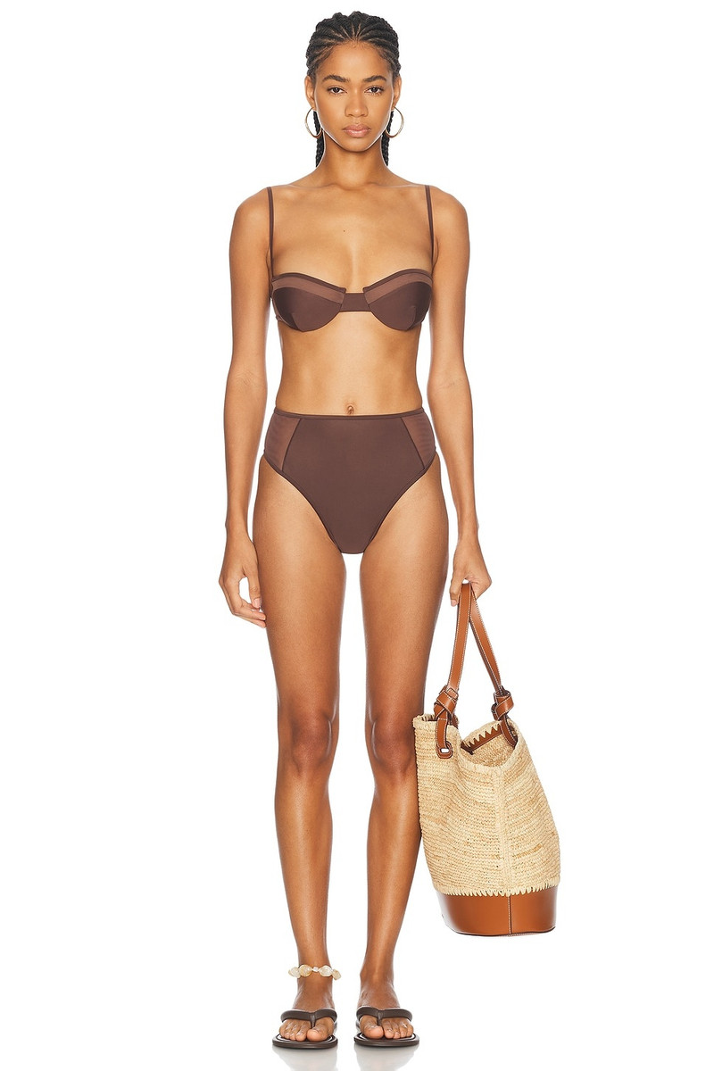 SIR. Dunes Splice High Cut Brief Bikini Bottom outlook