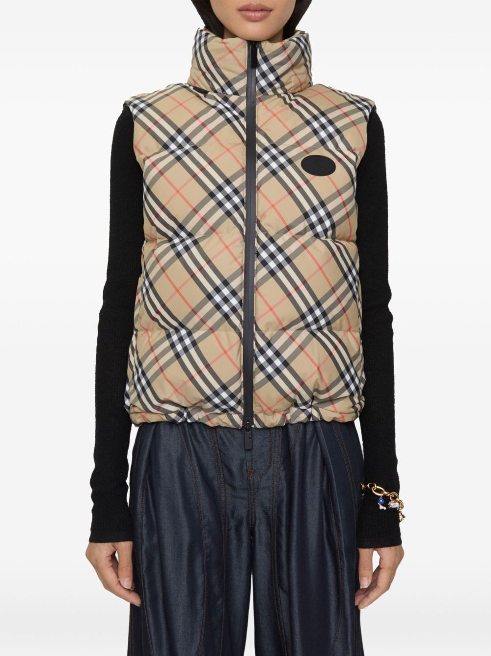 check puffer gilet - 2