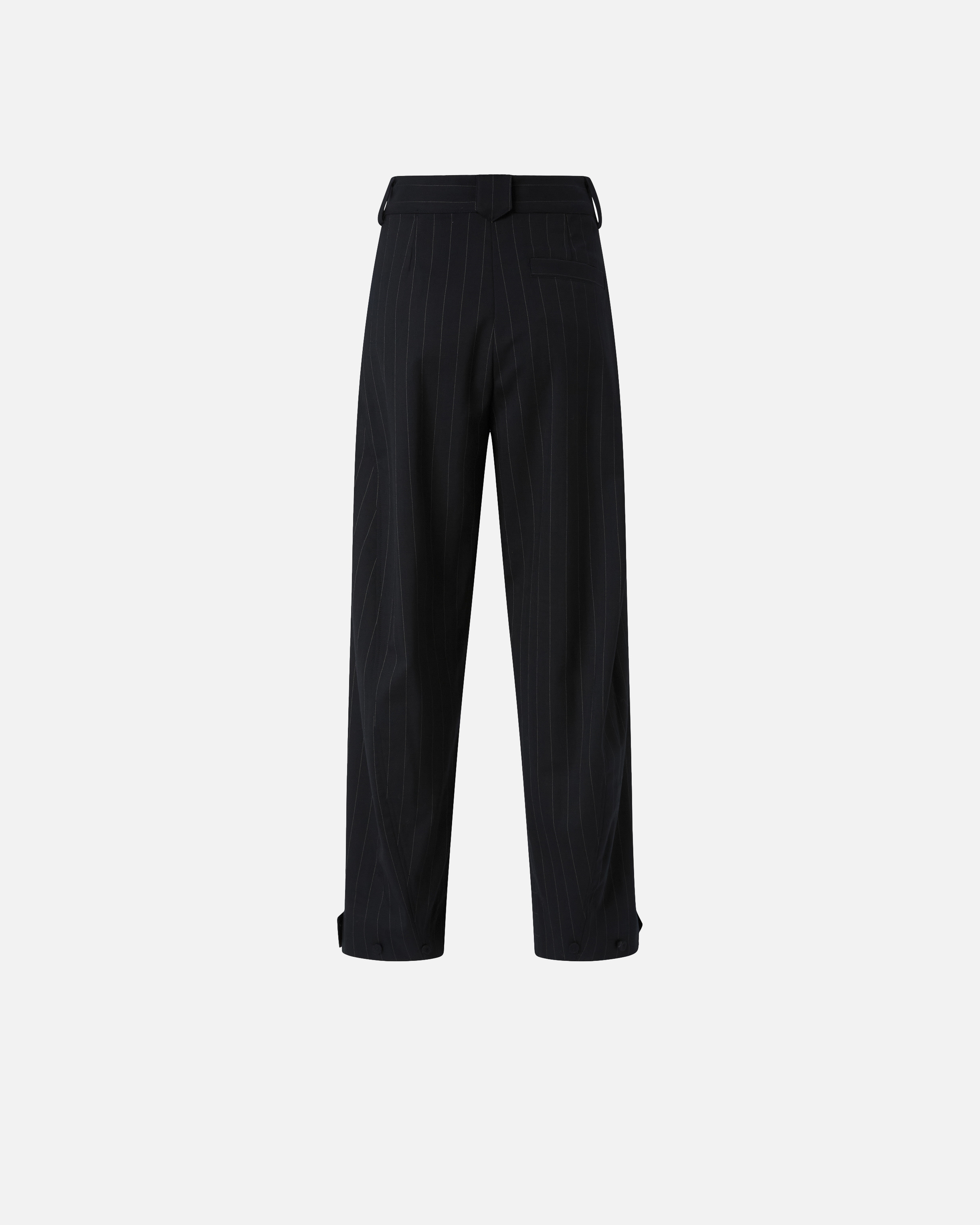 PINSTRIPE WOOL BALLOON TROUSERS - 6