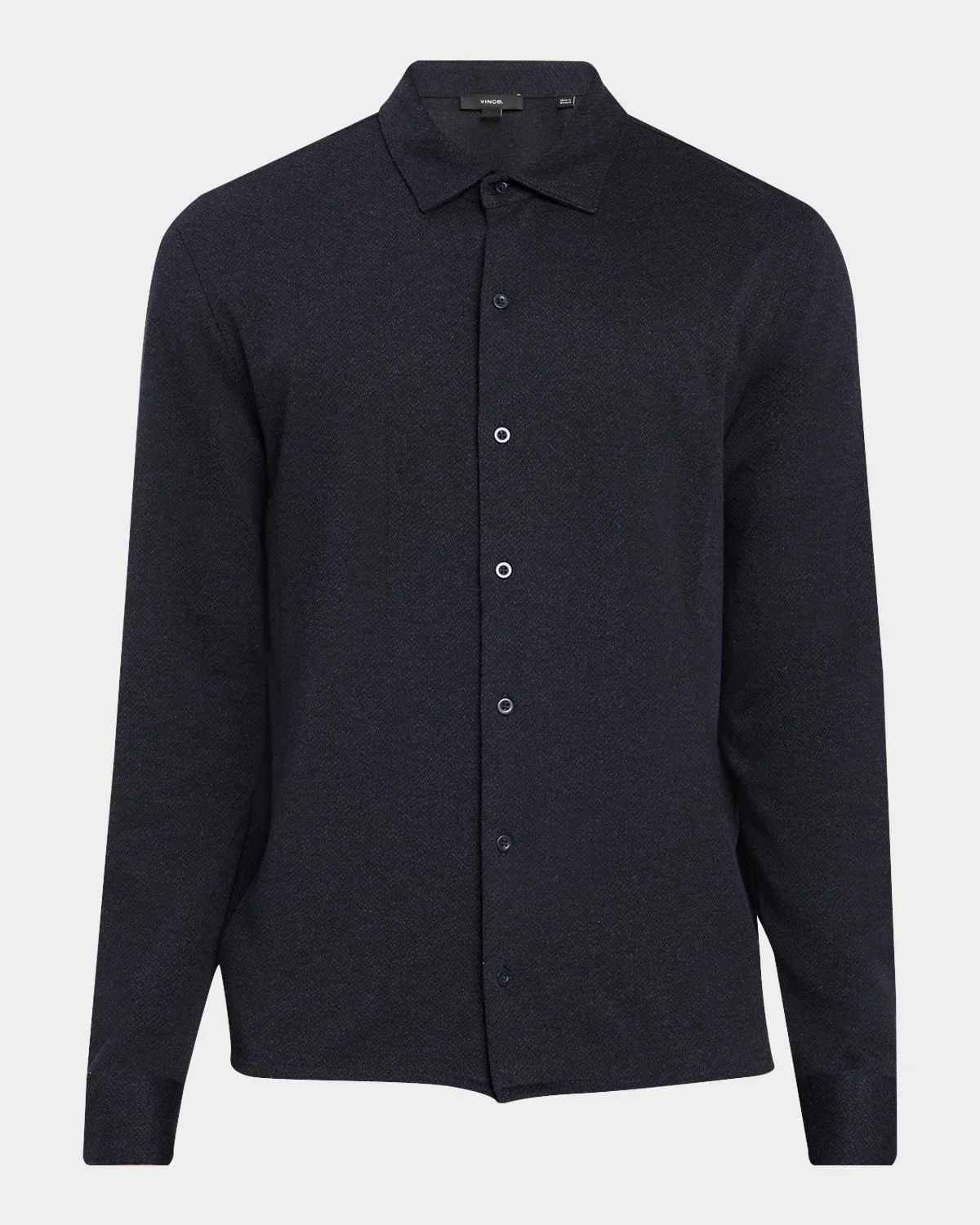 Men's Micro-Herringbone Button-Down Shirt - 1