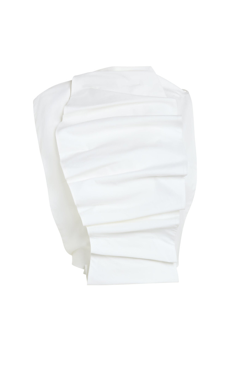 A.W.A.K.E. MODE OPEN BACK BIB-FRONT TOP WHITE outlook