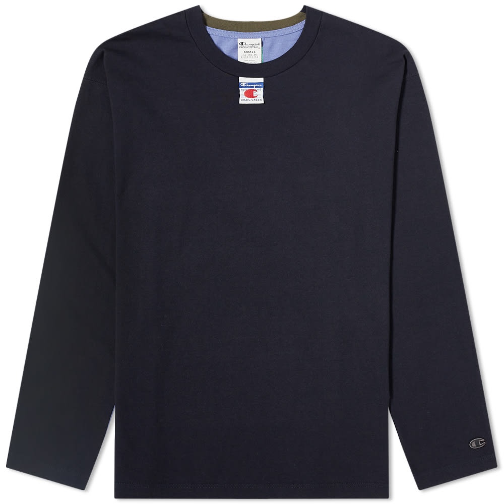 Champion x Craig Green Cut & Sew 90s Long Sleeve Tee - 1