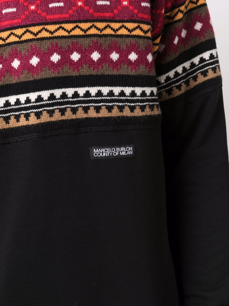 folk-pattern sweatshirt 5