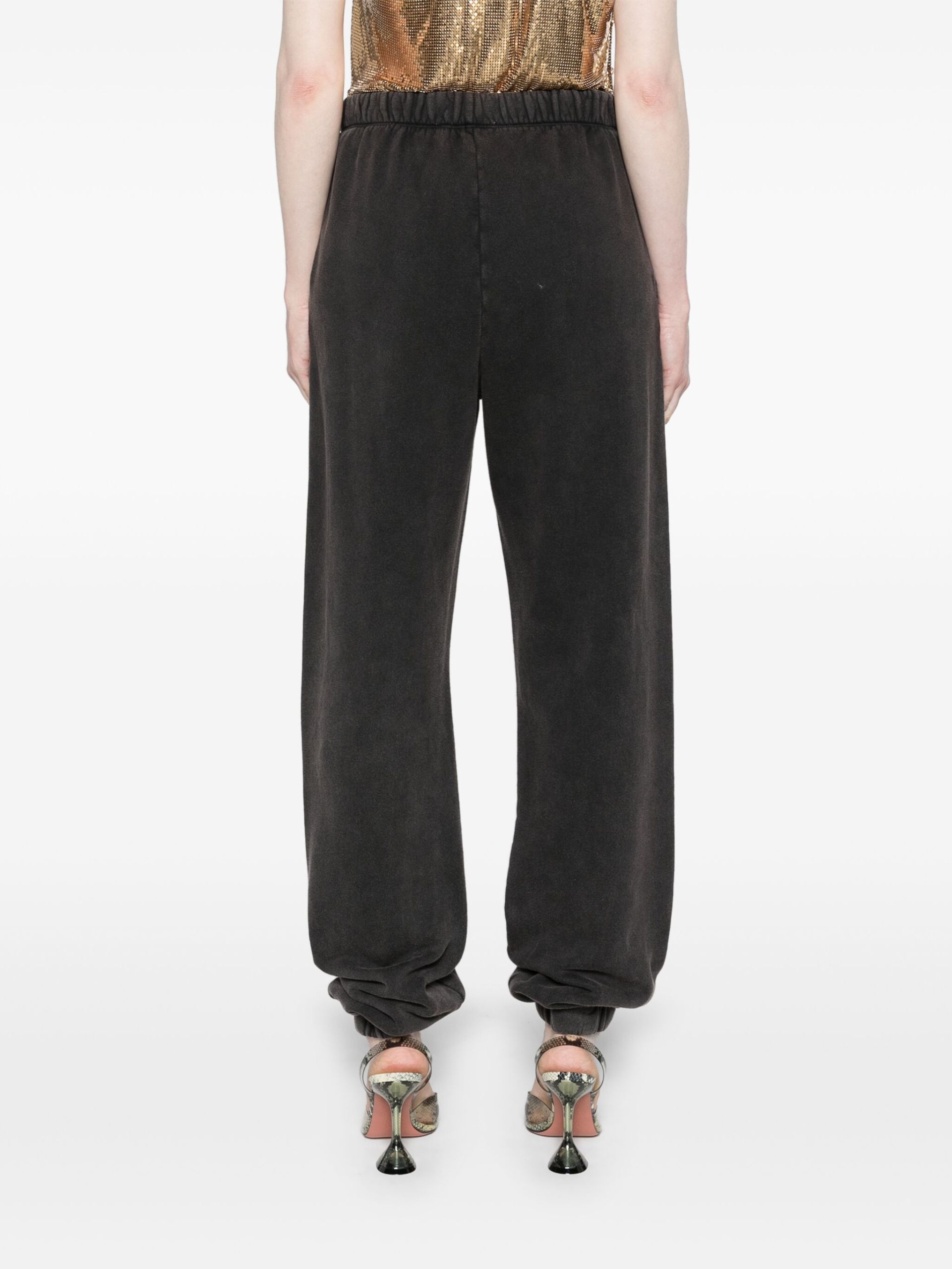 Black Penny Cotton Track Pants - 4