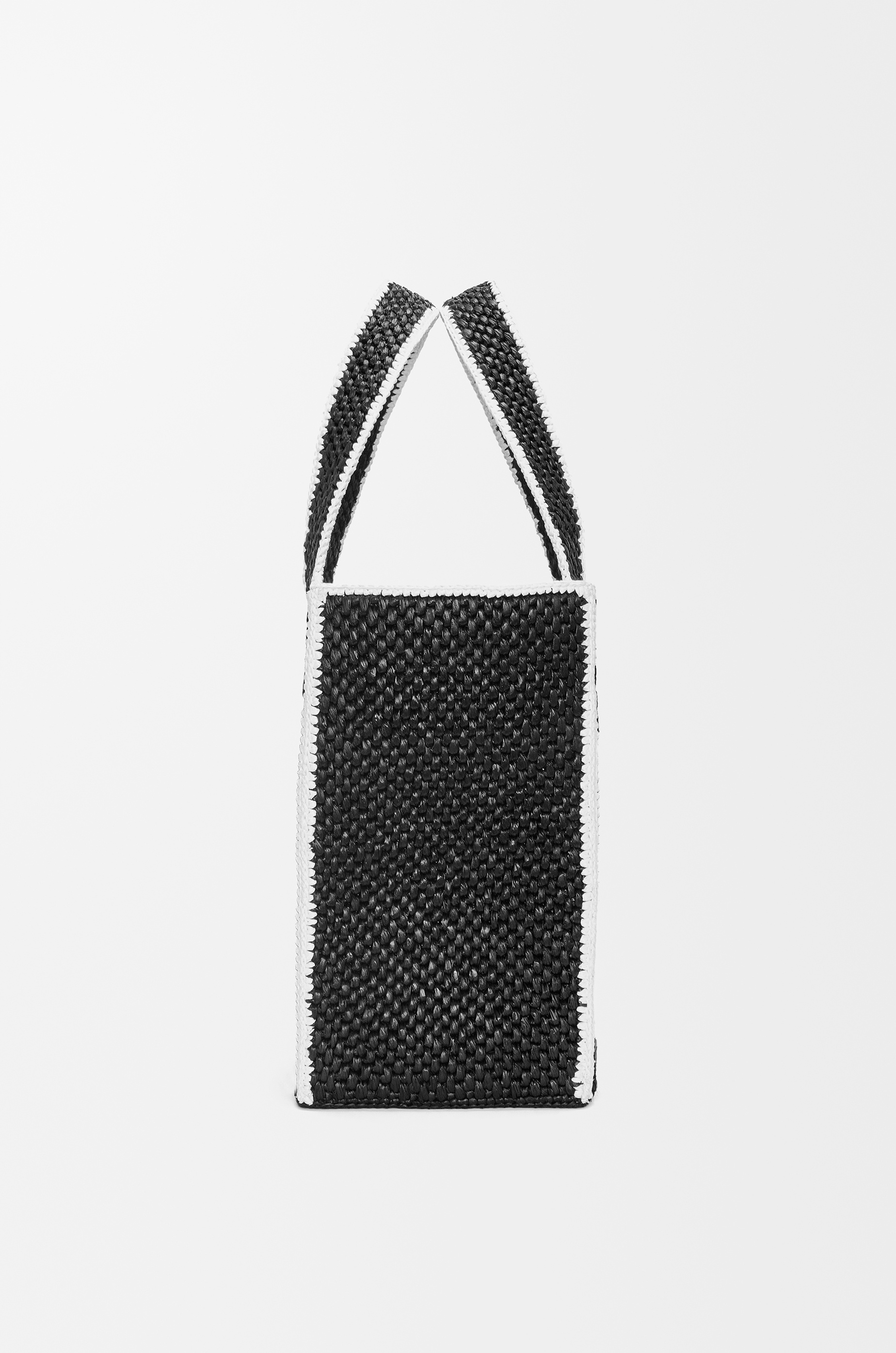 Large LOEWE Font Tote in raffia - 6
