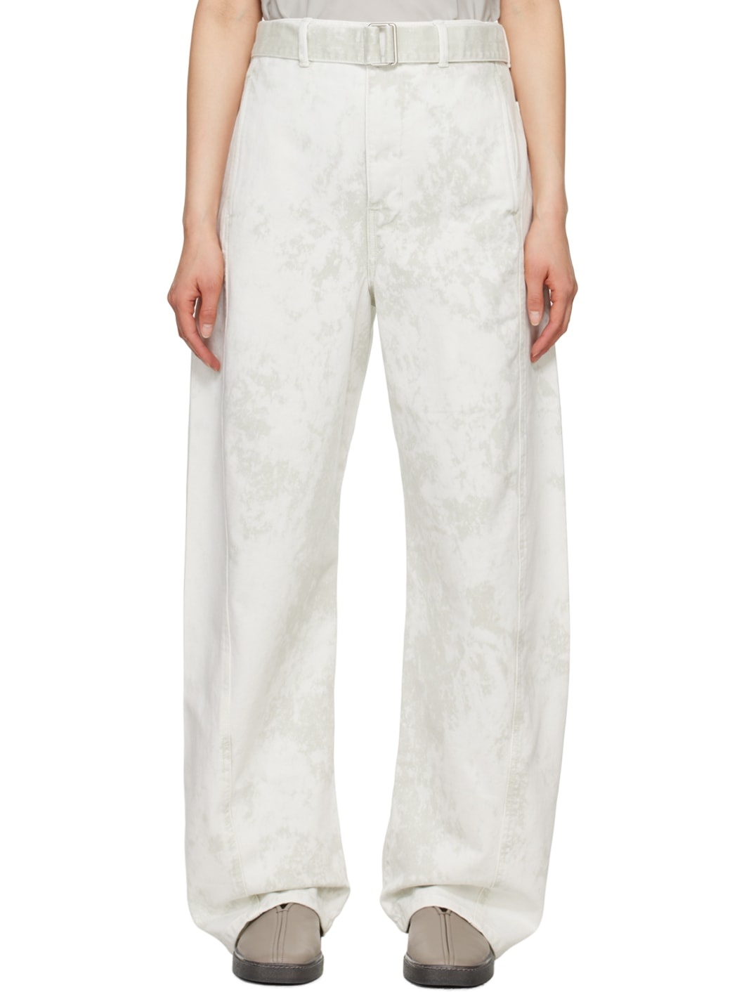 Off-White Twisted Belted Jeans - 1