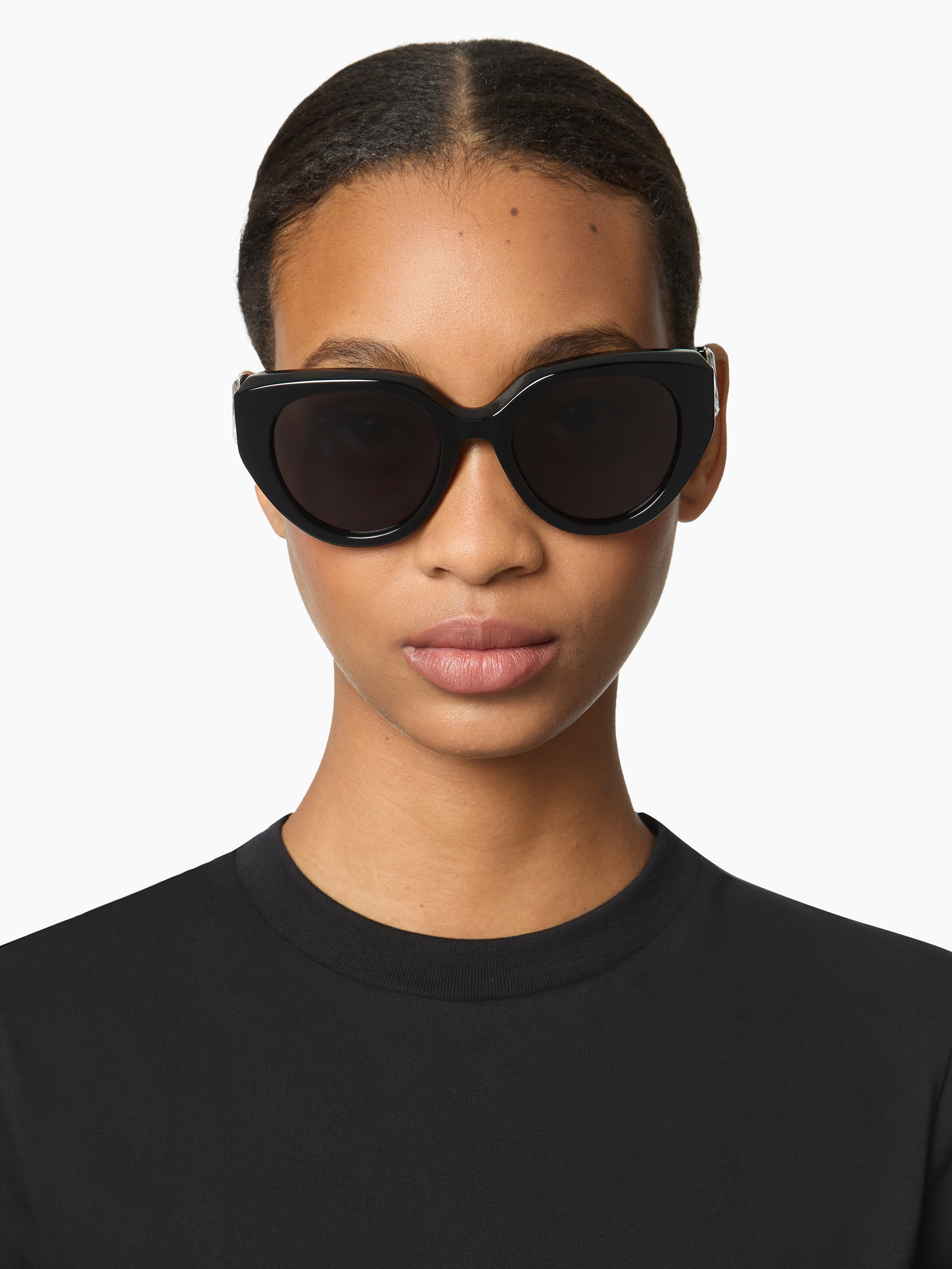 WAVES ROUND BLACK SUNGLASSES - 3