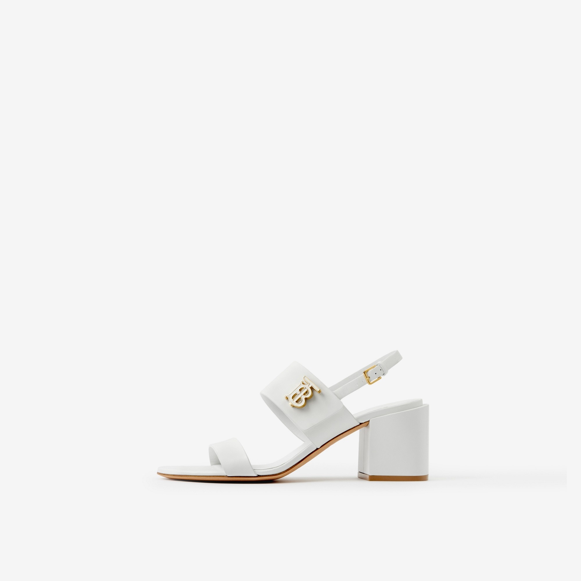 Monogram Motif Leather Sandals - 5