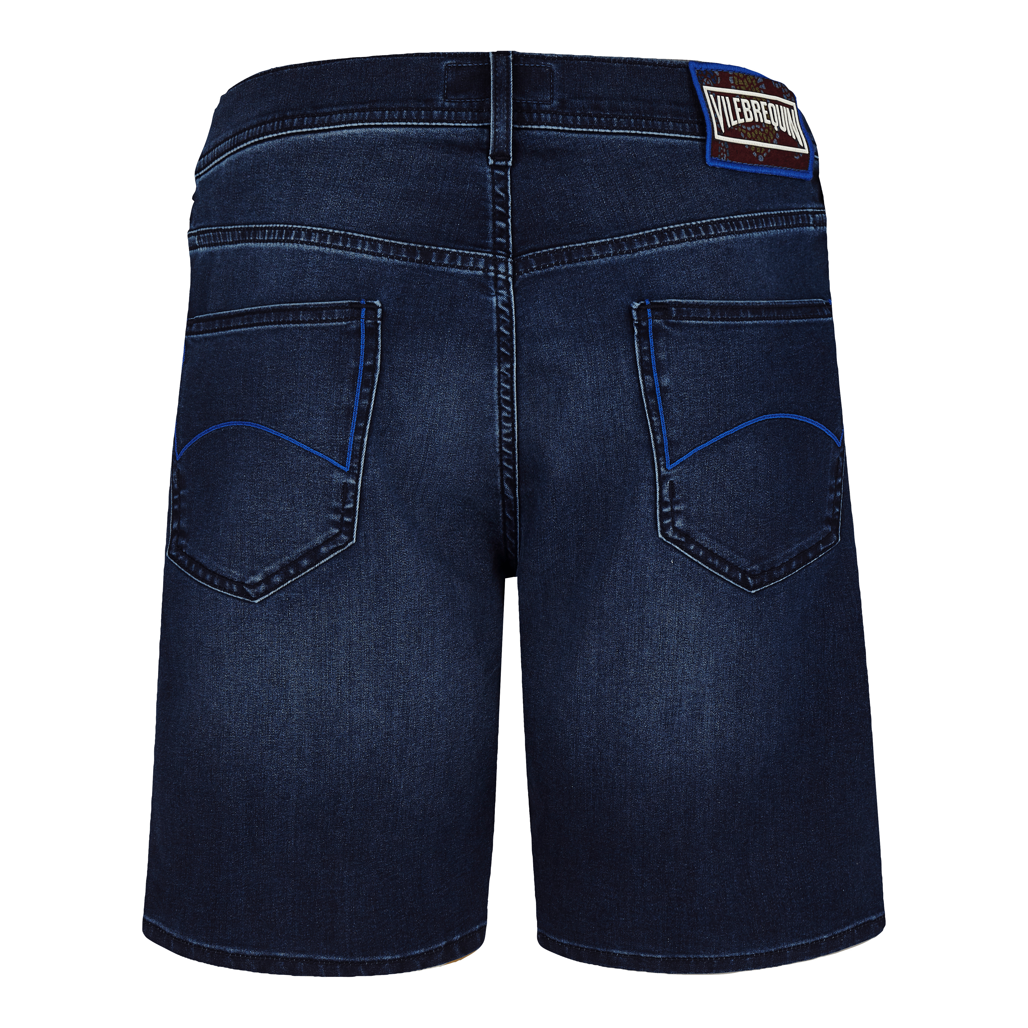 Men 5-Pockets Denim Bermuda Shorts Mosaïque - 6