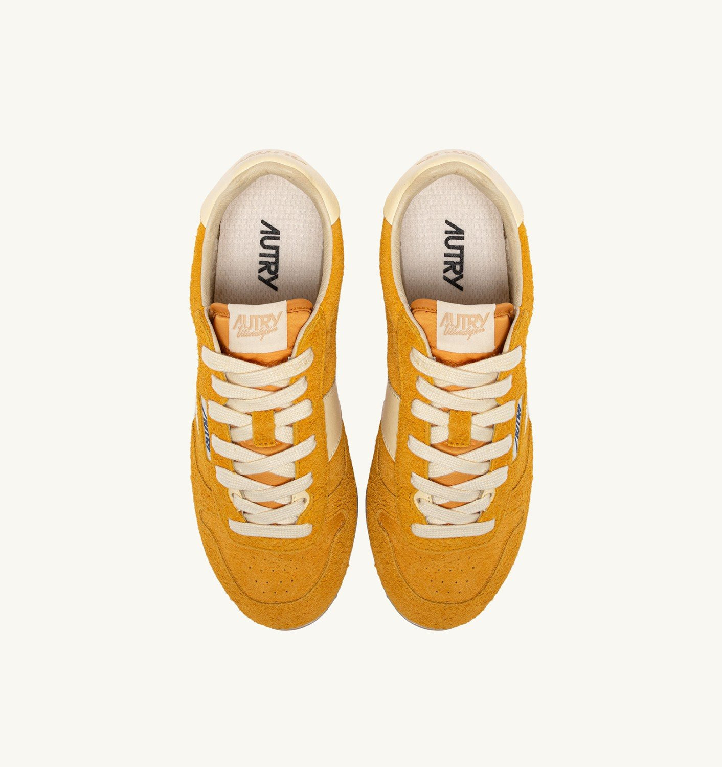SNEAKERS WINDSPIN IN SUEDE AND LEATHER COLOR MINERAL YELLOW AND RUTABAGA - 5