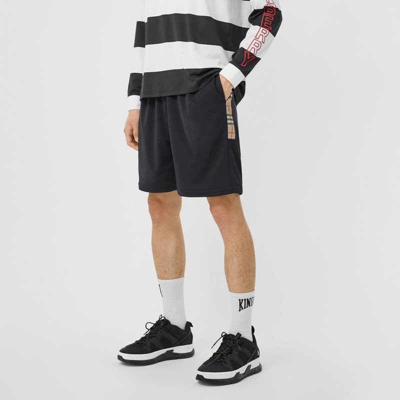 Vintage Check Trim Technical Twill Shorts 5