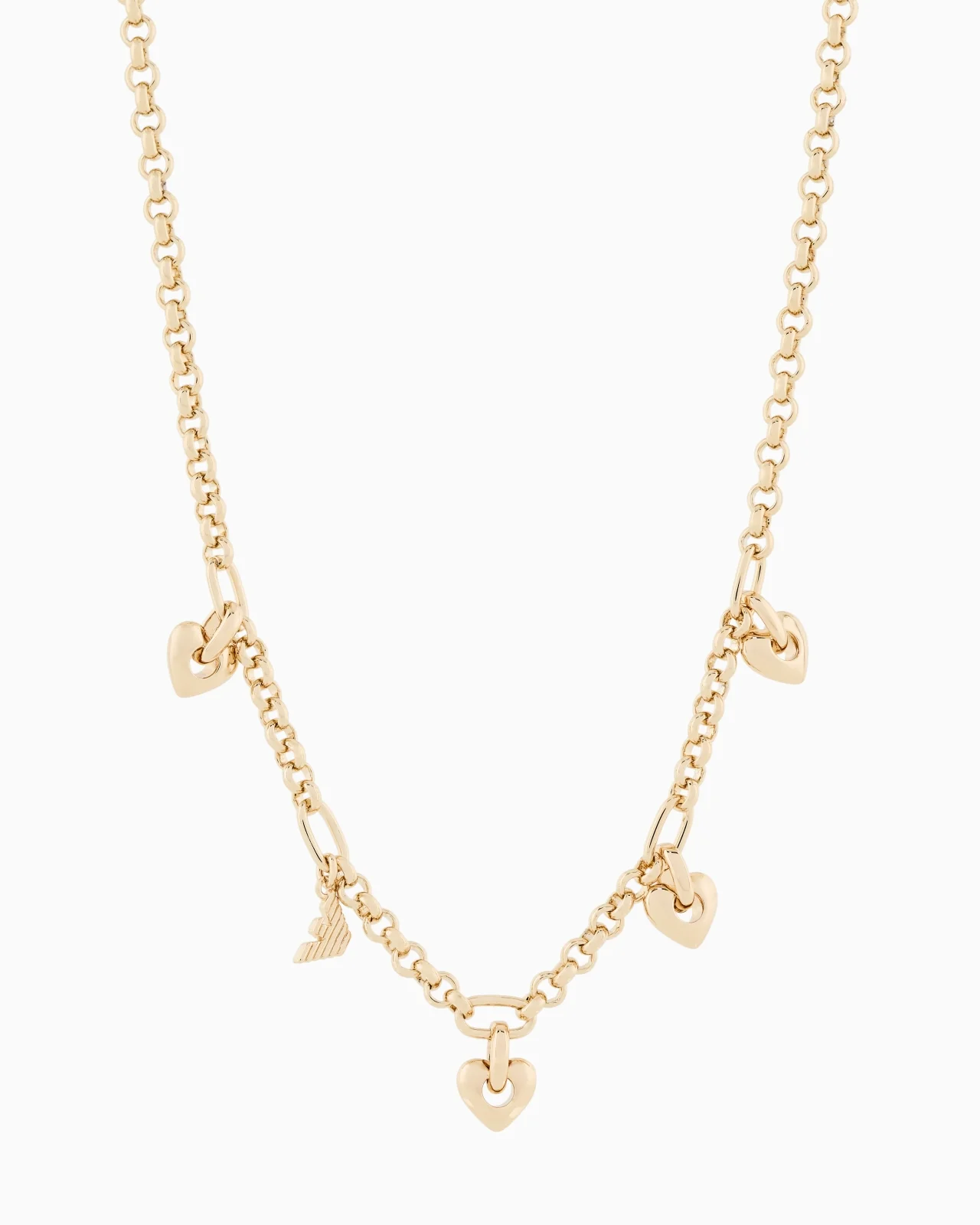 GOLD-TONE BRASS PENDANT NECKLACE - 1