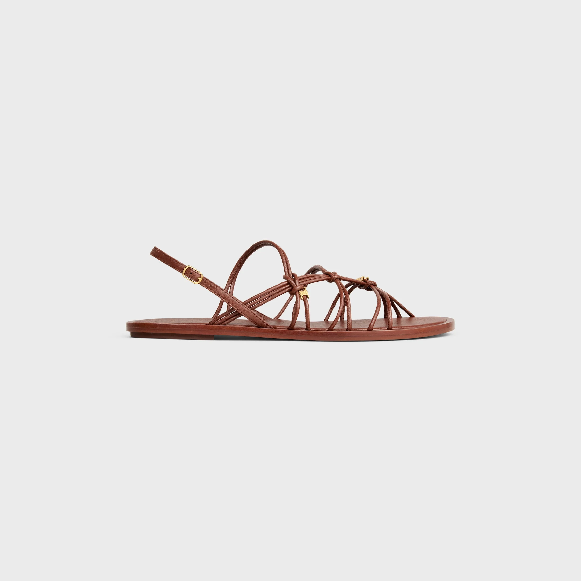 KNOTS TRIOMPHE FLAT SANDAL IN GOATSKIN - 1