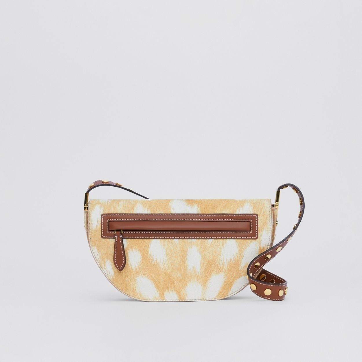 Small Deer Print Calf Hair Olympia Bag - 4