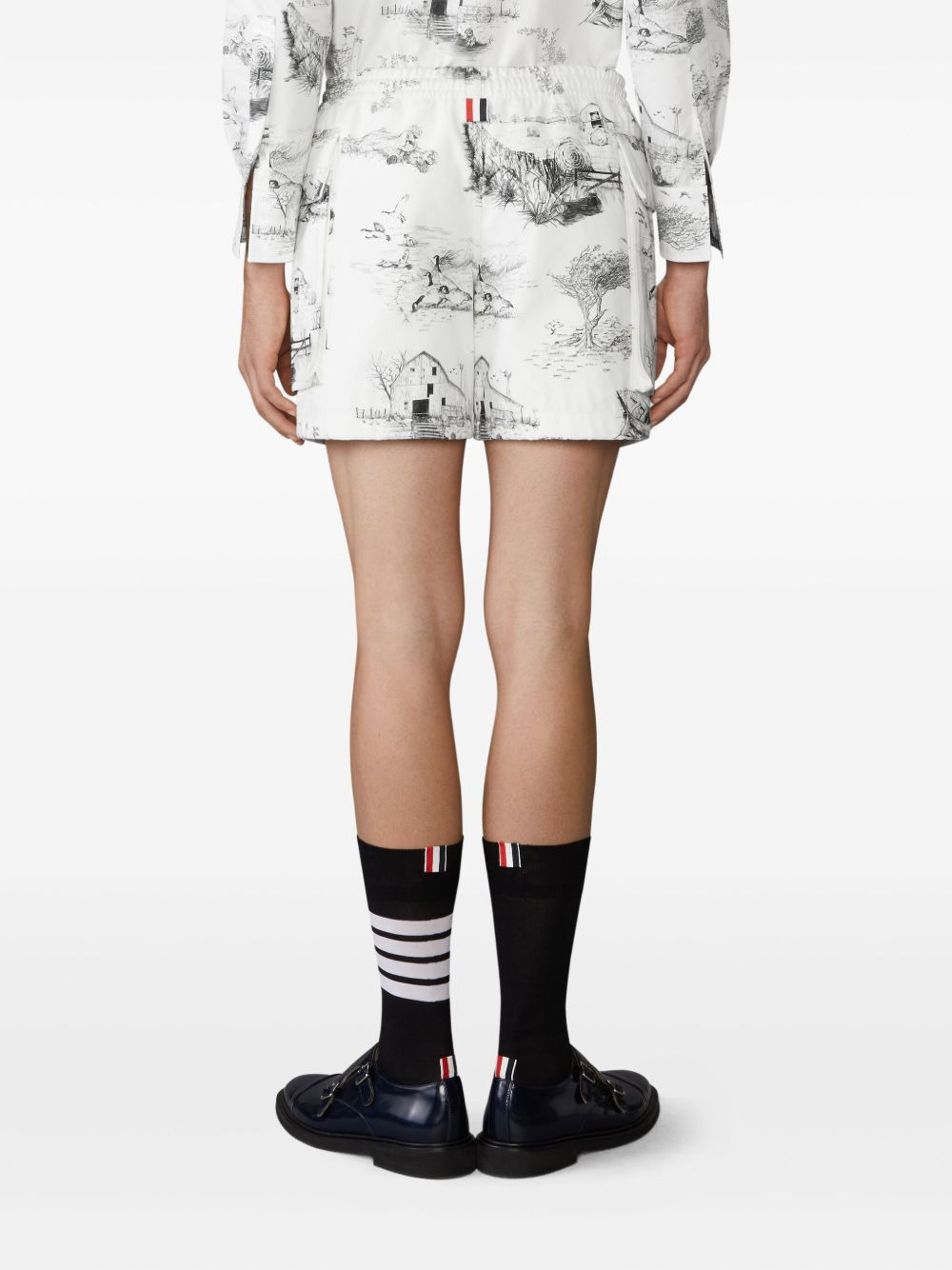 graphic-print cargo shorts - 4