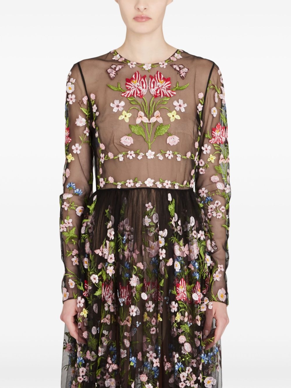 botanical tulle dress - 5